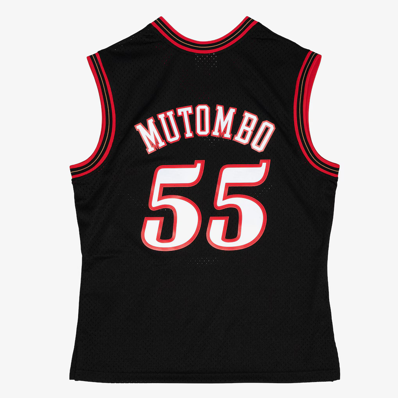 Philadelphia 76Ers Swingman Jersey Dikembe Mutombo 2000 01 | Stitched Jersey RTJS 12097