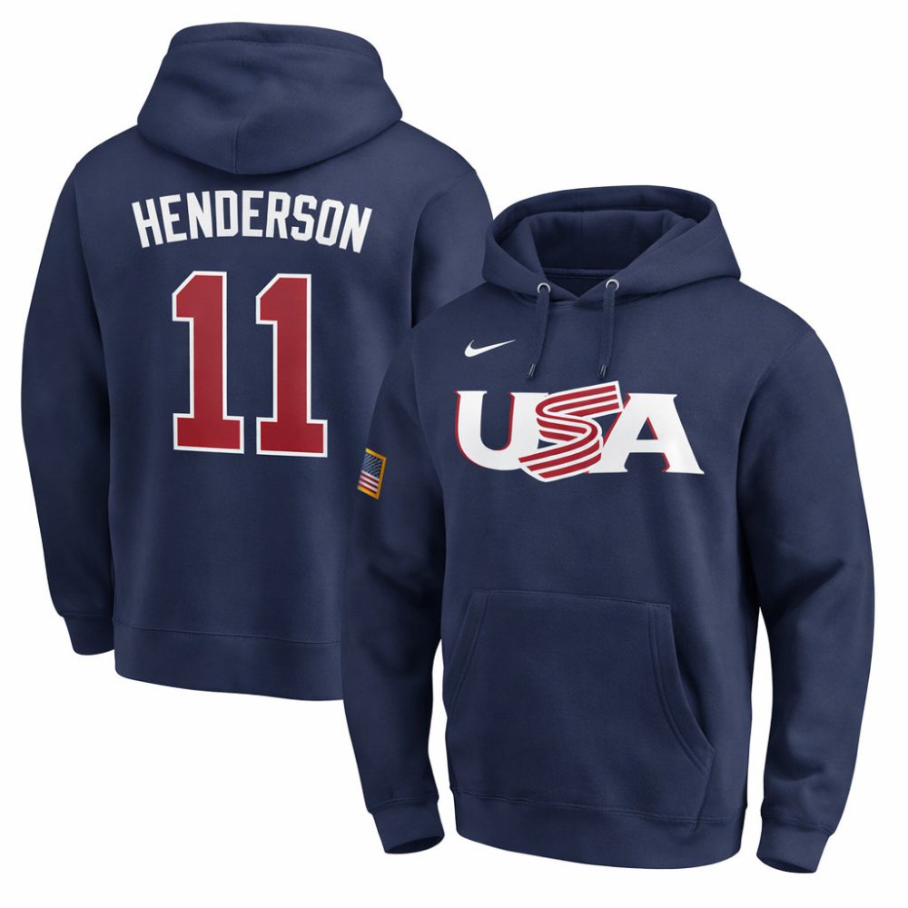11 Gunnar Henderson Usa 2026 World Baseball Classic Baseball Jersey Team Usa Wbc 2026 Merch Navy