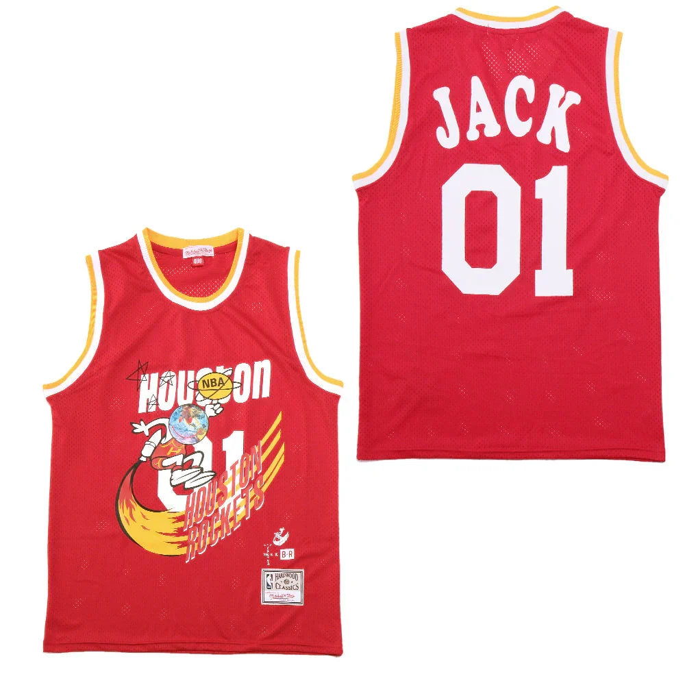 Travis Scott Cactus Jack Houston Rockets Jersey - Red