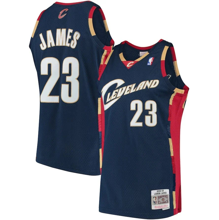 LeBron James Cleveland Cavaliers 2008/09 Hardwood Classics Jersey - Navy