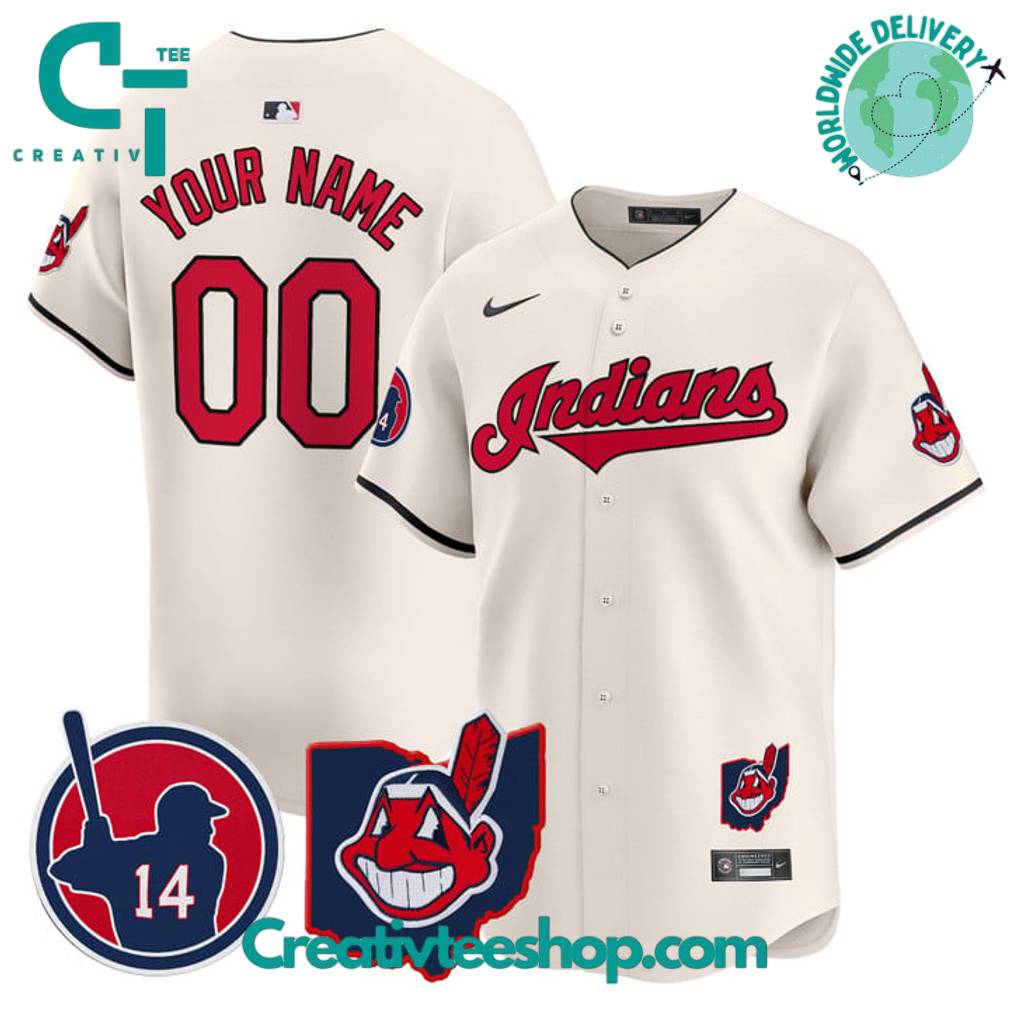 Cleveland Indians Larry Doby Special Baseball Jersey