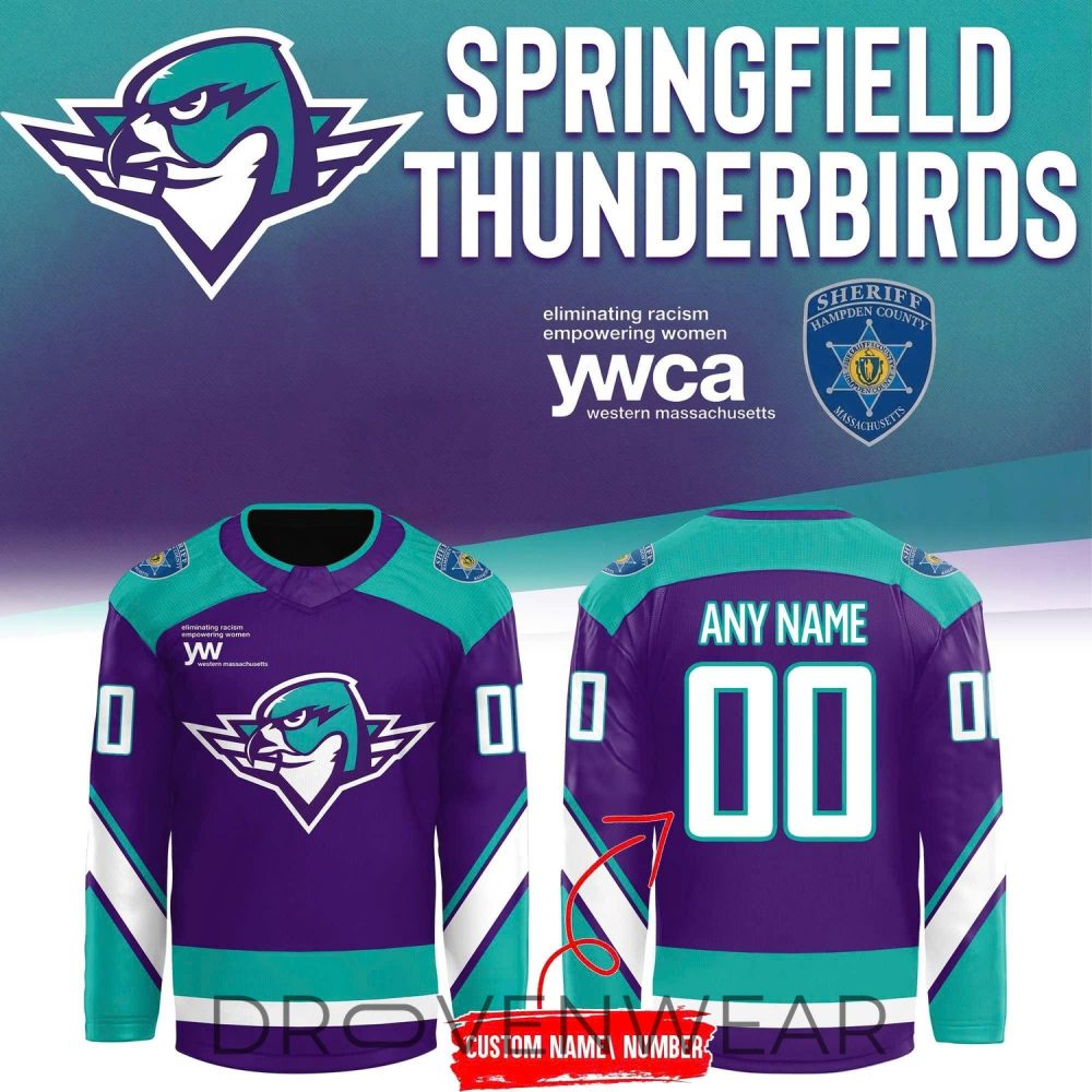 Springfield Thunderbirds 2026 Purple Warm-Up Jersey