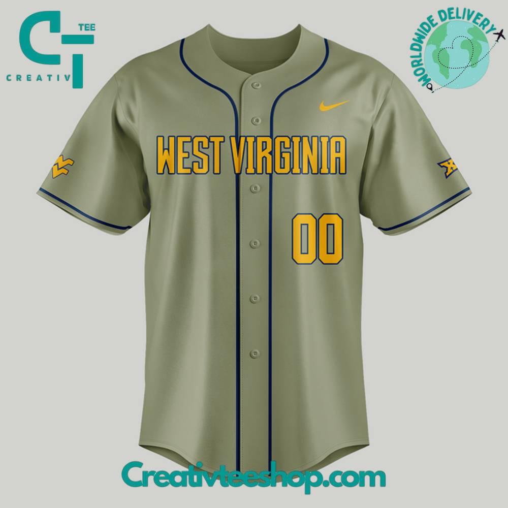 West Virginia Mountaineers 2025 Camo Design Special Baseball Jersey