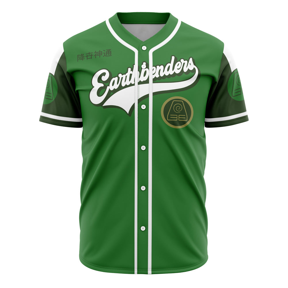 Earthbenders Green Baseball Jersey – Stylish &amp; Comfortable Team Apparel