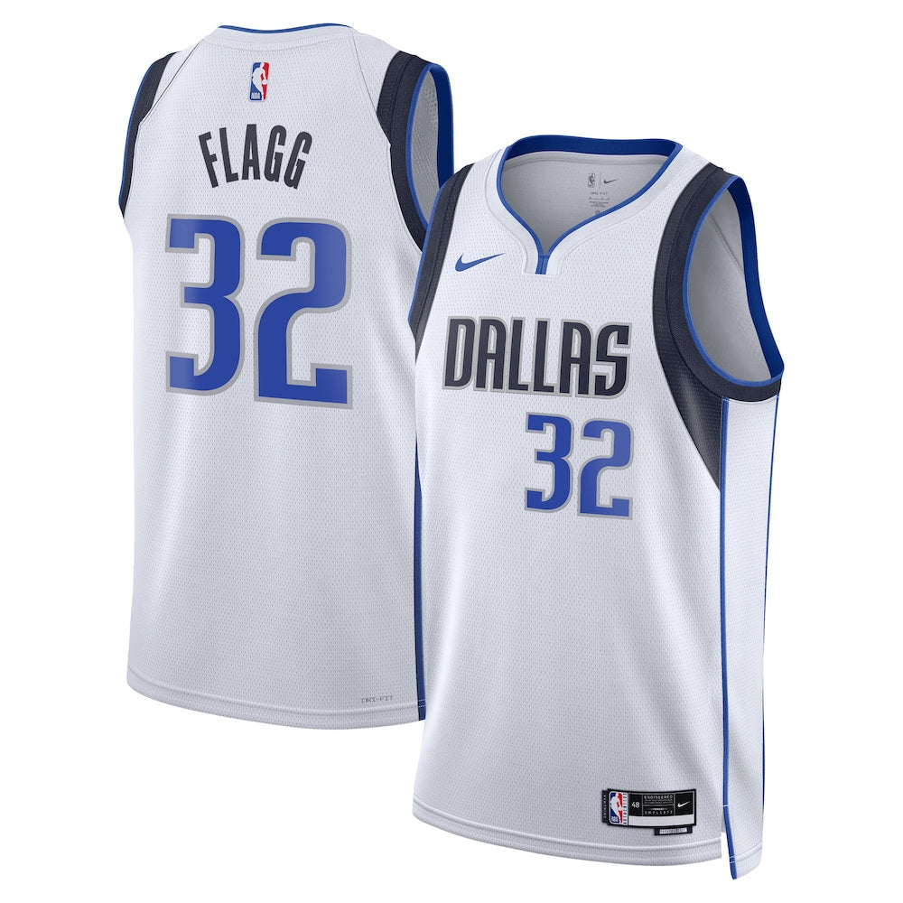 Dallas Mavericks Association Edition Swingman Jersey Nba 2025 First Round Draft Pick White Cooper Flagg Unisex | RTJ13326