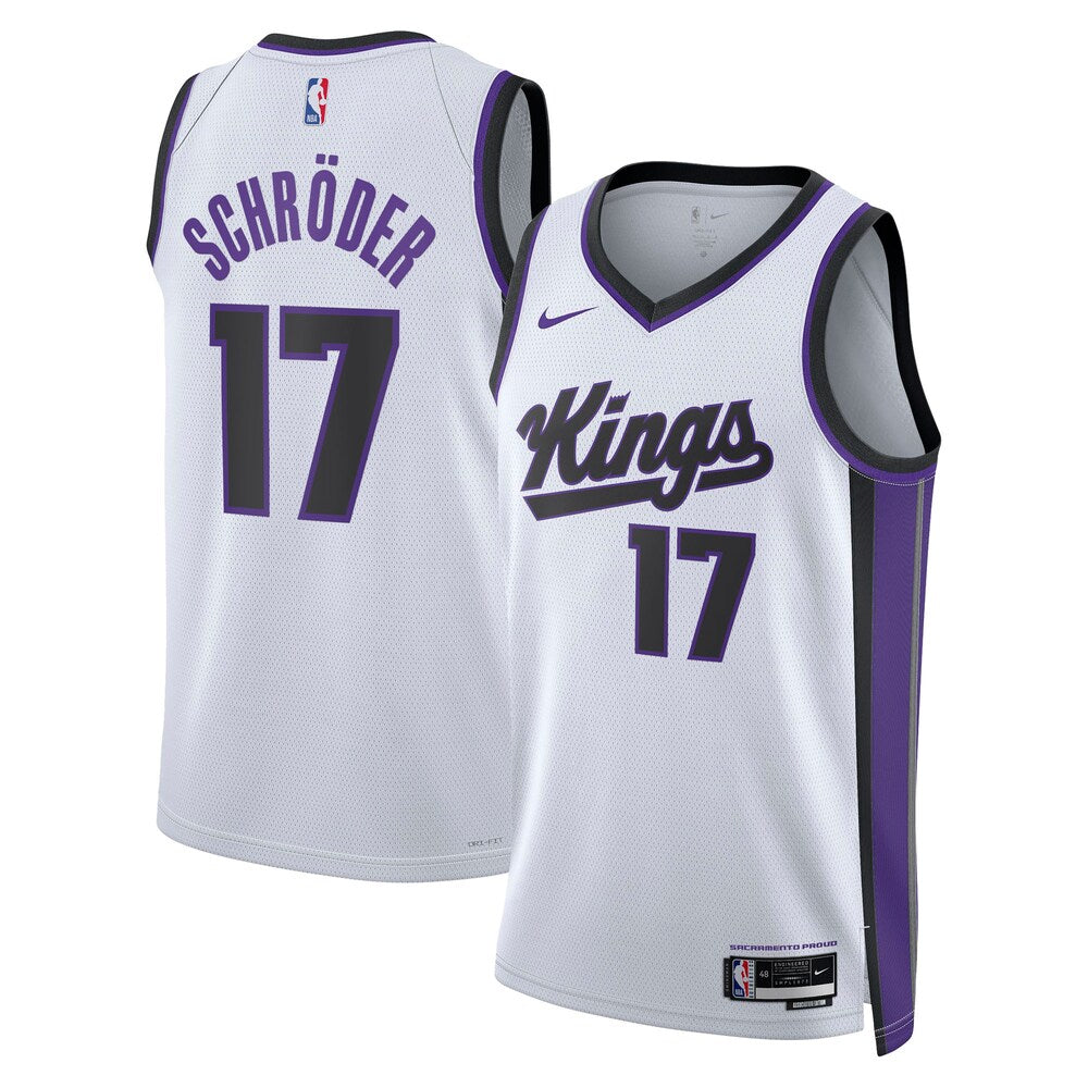 Sacramento Kings Association Edition Swingman Jersey White Dennis Schrder Unisex | RTJ13276