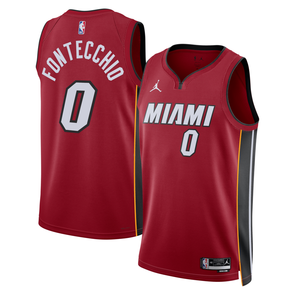 Miami Heat Jordan Brand Statement Edition Swingman Jersey Red Simone Fontecchio Unisex | RTJ13232