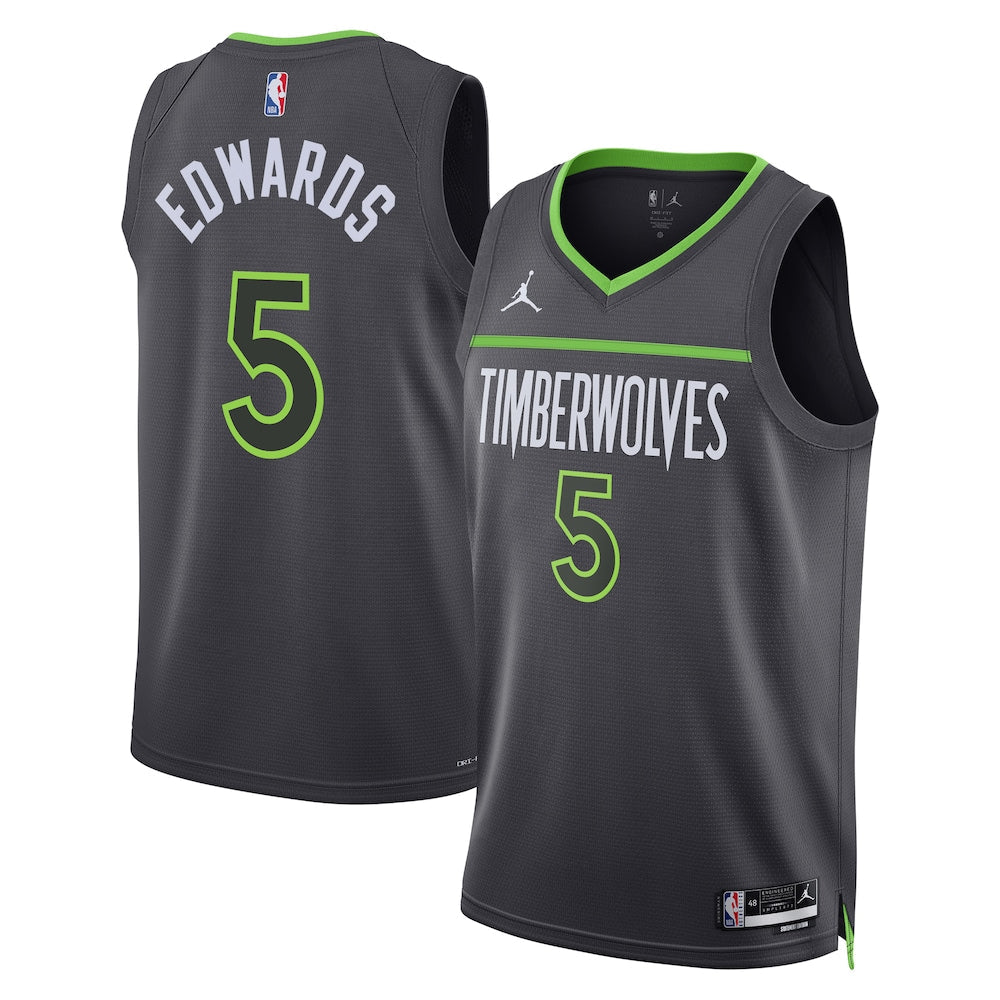 Minnesota Timberwolves Jordan Statement Edition Swingman Jersey Gray Anthony Edwards Unisex | RTJ13141