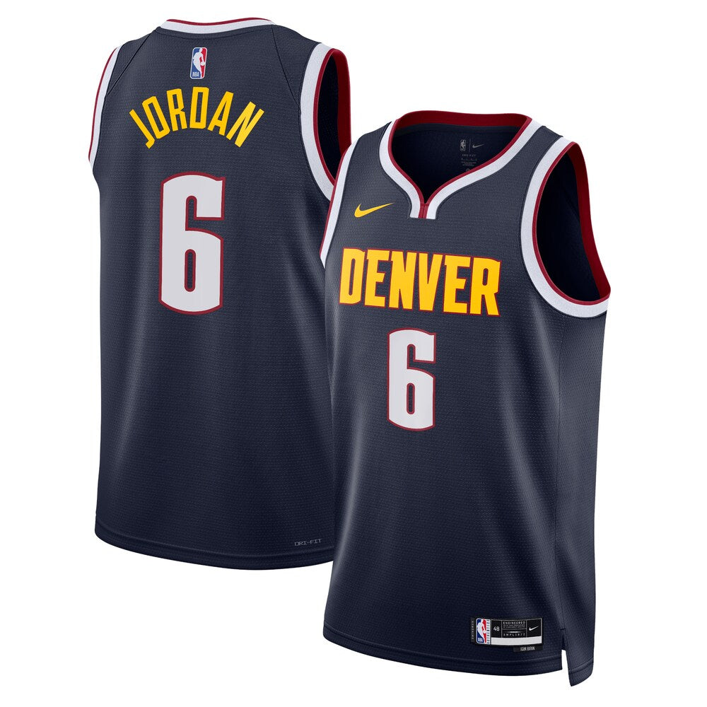 Denver Nuggets Icon Edition Swingman Jersey Navy Deandre Jordan Unisex | RTJ13039