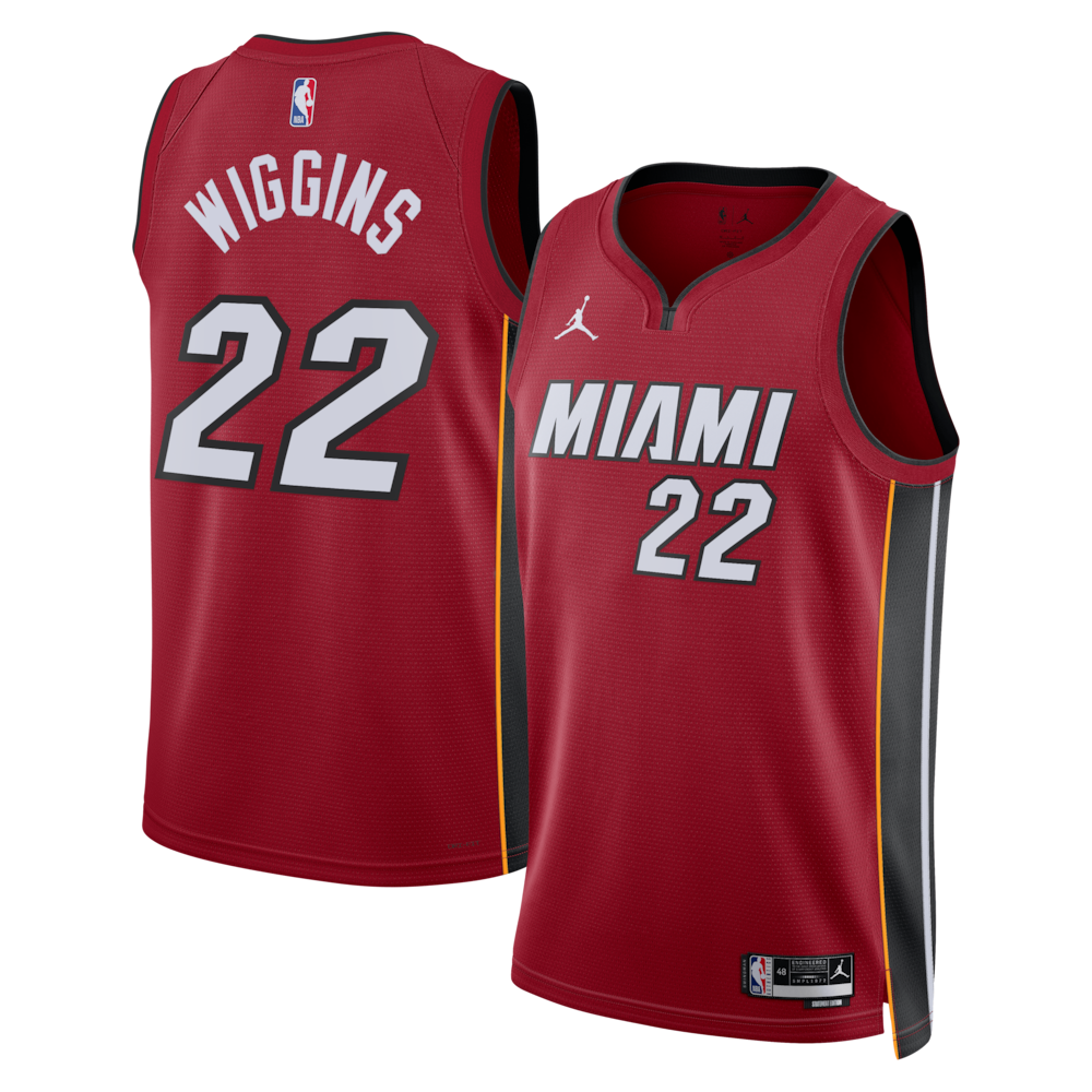 Miami Heat Jordan Brand Statement Edition Swingman Jersey Red Andrew Wiggins Unisex | RTJ13037