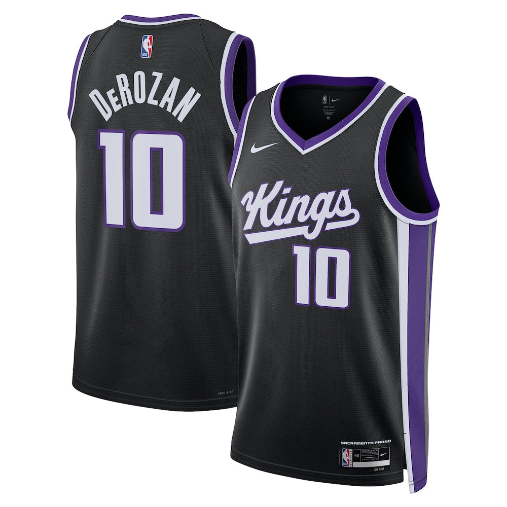 Sacramento Kings Icon Edition Swingman Jersey Black Demar Derozan Unisex | Stitched Jersey RTJS 12092
