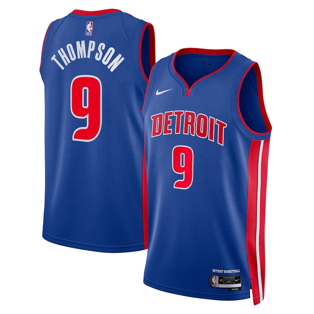 Detroit Pistons Icon Edition Swingman Jersey Blue Ausar Thompson Unisex | Stitched Jersey RTJS 11998