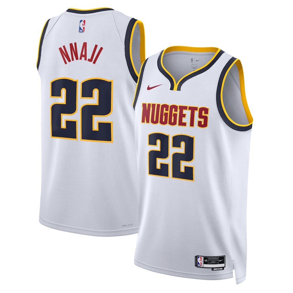 Denver Nuggets Association Edition Swingman Jersey White Zeke Nnaji Unisex | Stitched Jersey RTJS 11961