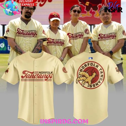 Norfolk Tansangs Baseball Jersey - Vintage Style, Fast Delivery, Perfect Gift!