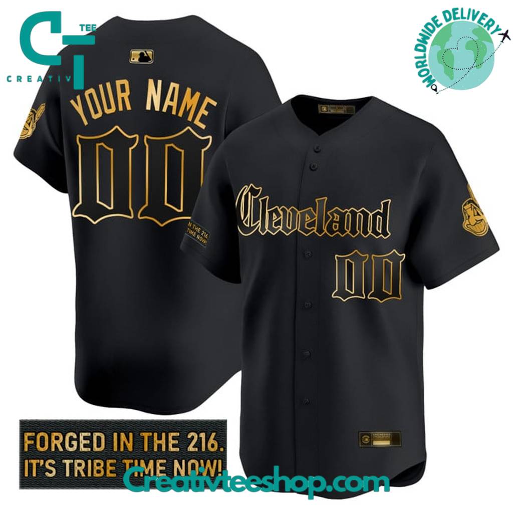 Cleveland Indians Gothic Iron Edition "Forged In The 216" Baseball Jersey