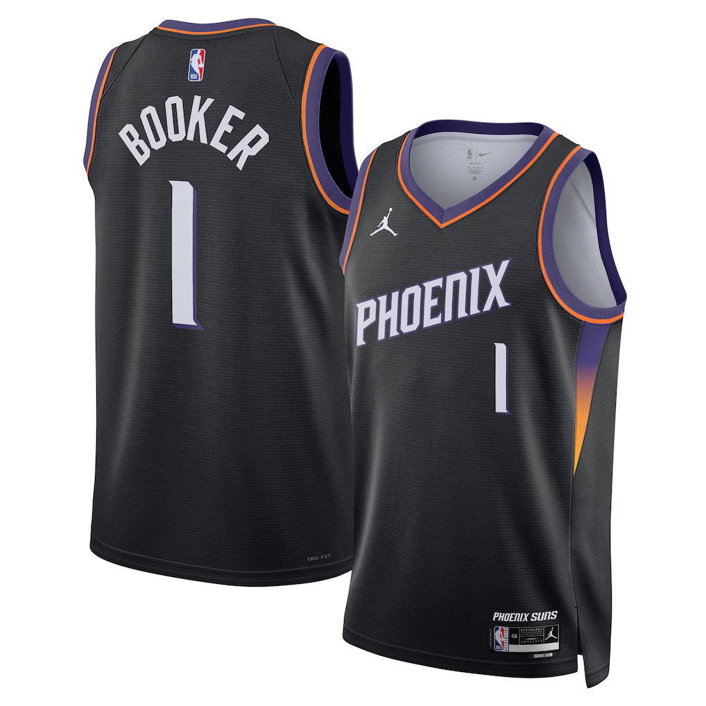 Devin Booker Phoenix Suns Unisex Swingman Jersey - Statement Edition - Black