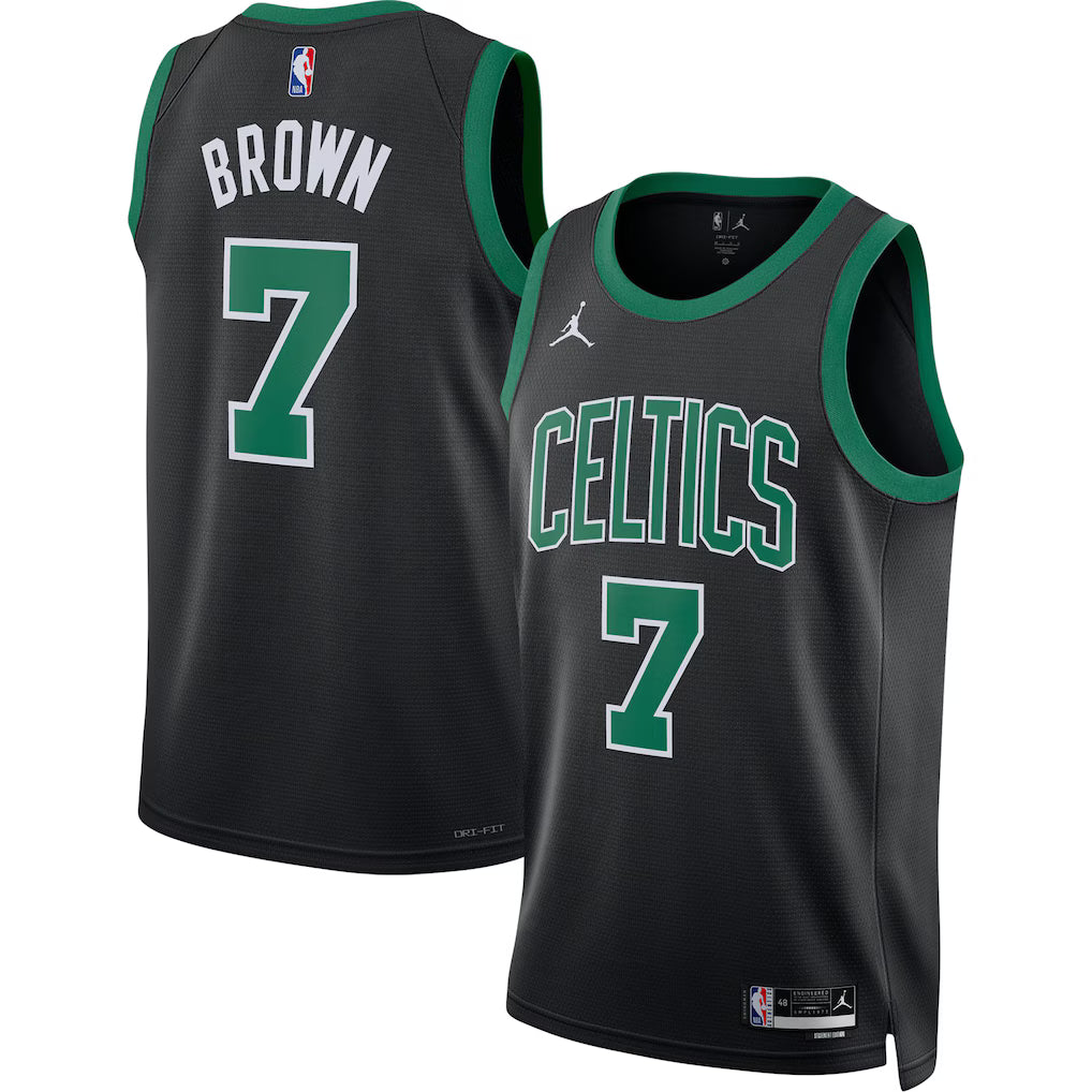 Jaylen Brown Boston Celtics Unisex Swingman Jersey - Statement Edition - Black